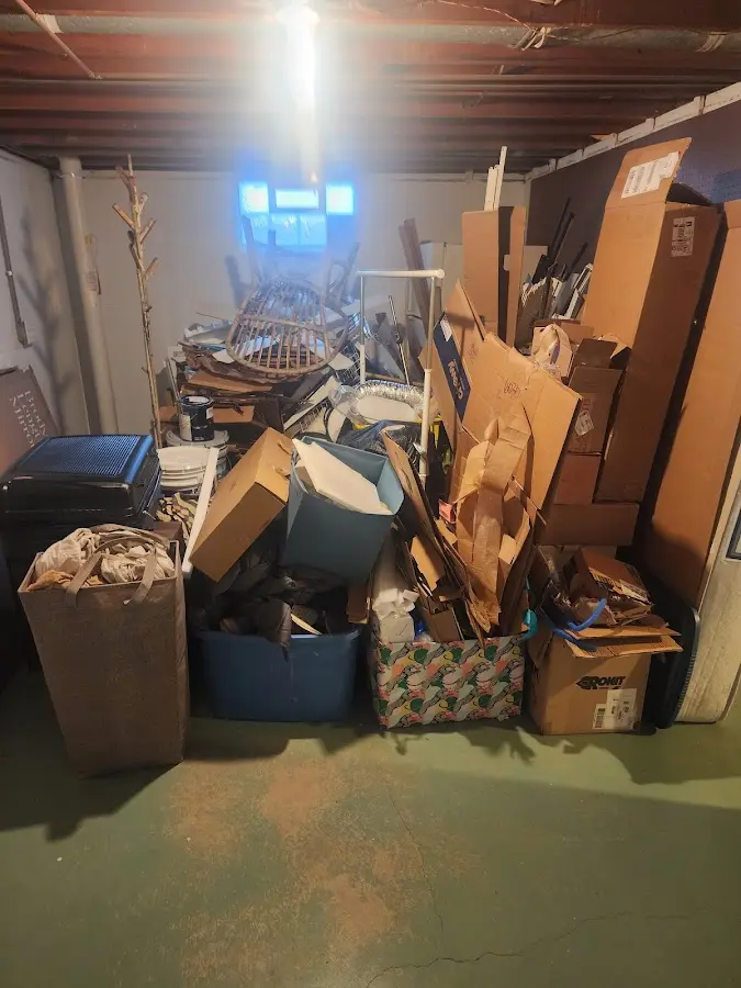 Roll-off dumpster container at job site for Construction Dumpster Rental in Tuxedo